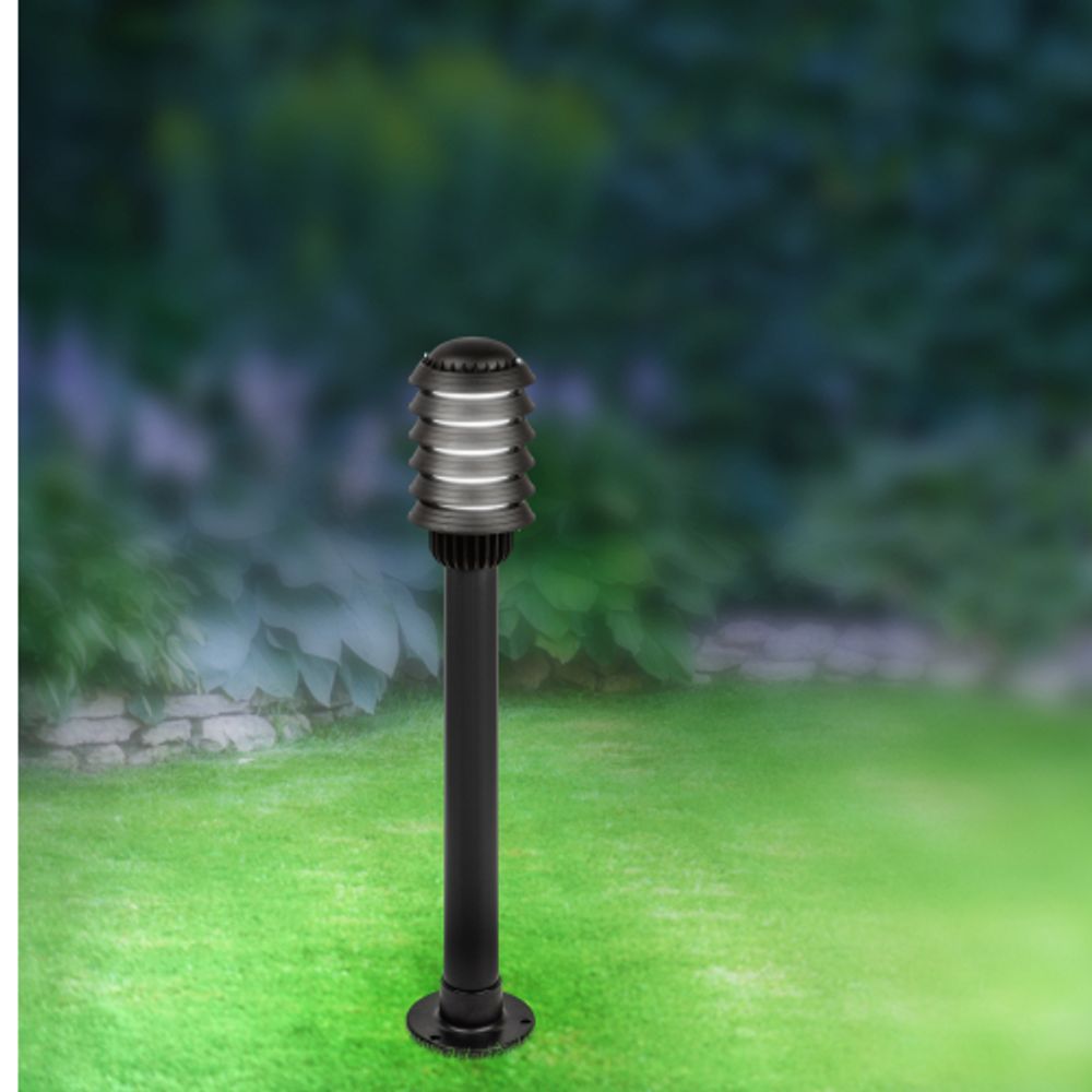 Садово-парковый светильник ЭРА «Поллар» НТУ 01-60-015 напольный черный IP54 Е27 max60Вт h850мм | Садово-парковые светильники