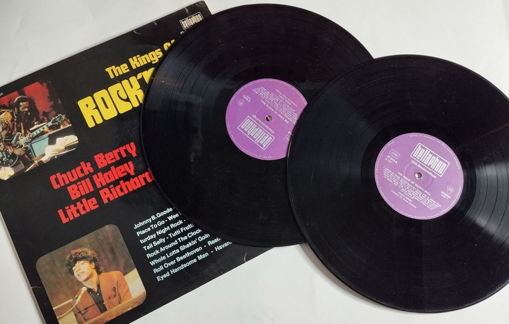 Винтажная виниловая пластинка LP Сборник The Kings Of Rock n Roll (Germany 1972) (Bill Haley, Little Richard,Chuck Berry)