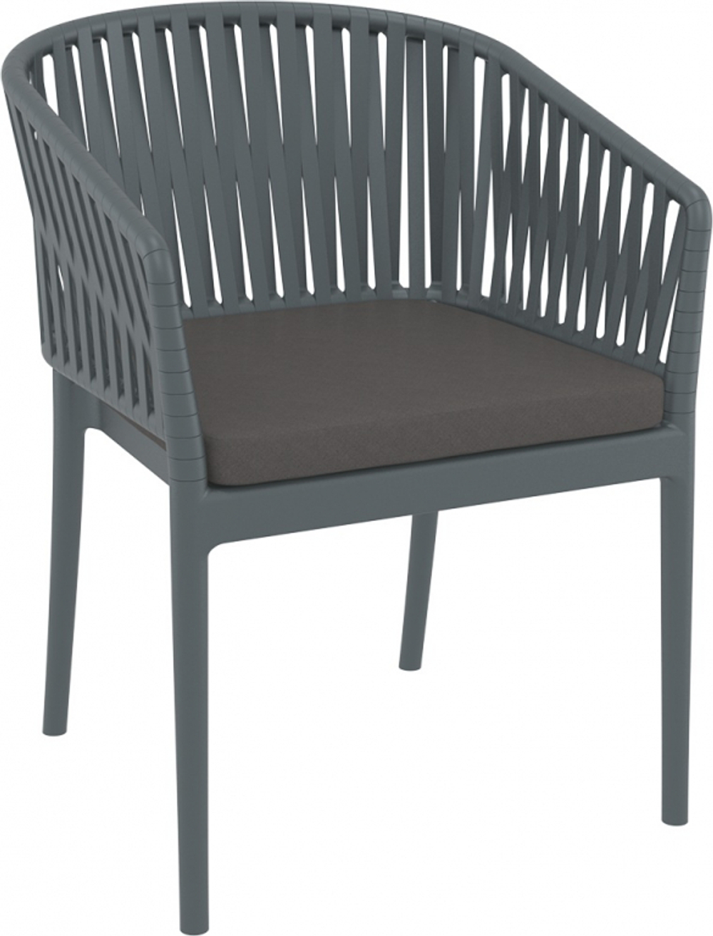 Подушка для кресла Siesta Contract Portofino, темно-серый