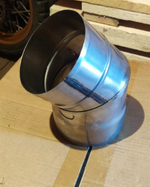 Колено 135°, 115 мм нерж. (AISI 409-1 мм), ECOFLUE