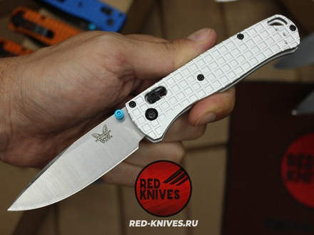 Нож Benchmade 535 Алюминий Frag A+++ - белая рук., сатин клинок RK/Н58