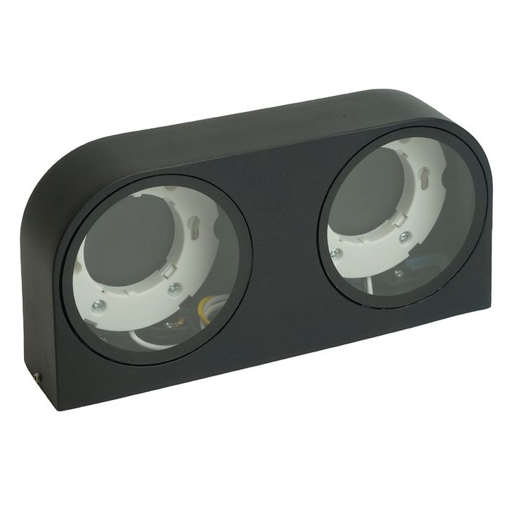 Светильник садово-парковый Feron DH1203,на стену, GX53 230V, черный 51328