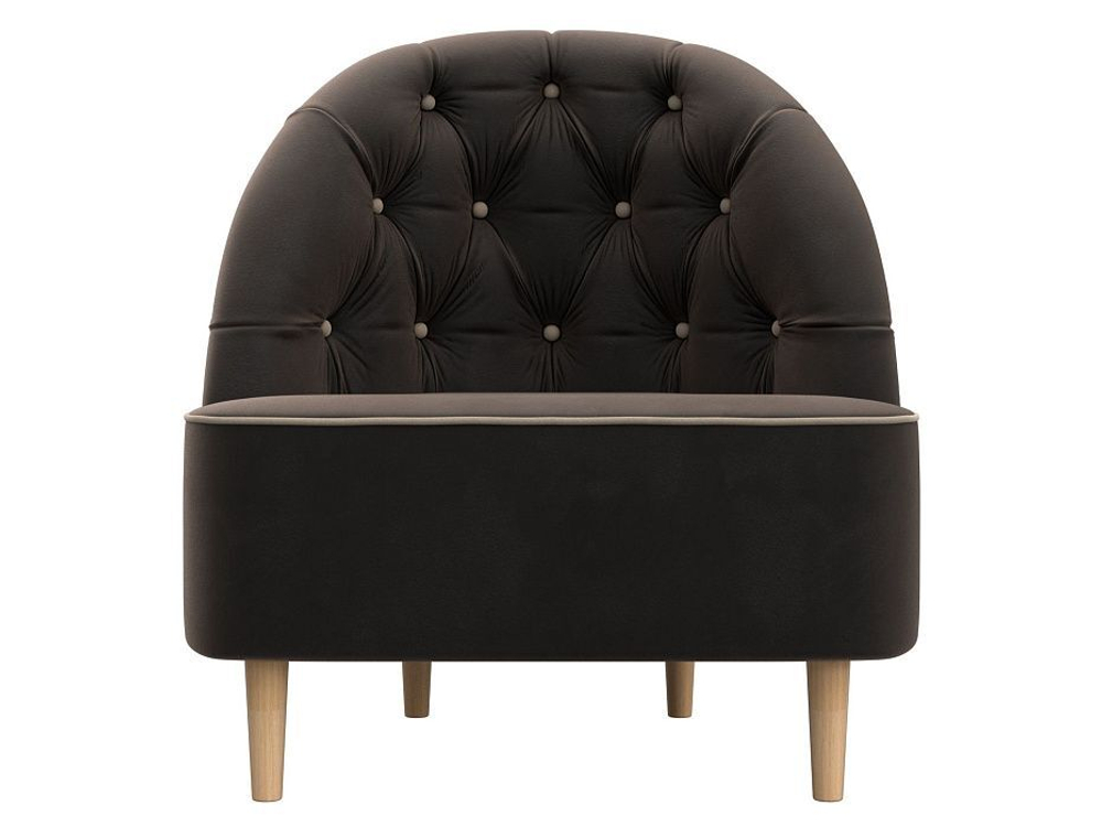 Кресло Амиса, Коричневый\Бежевый, Велюр, 110042