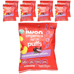 IWON Organics, Organics Protein Puffs, карамелизованный лук, 8 пакетиков по 42 г (1,5 унции)