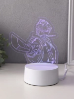 Светильник "Аниме. Воин" LED RGB от сети RISALUX 9,5х14,9х16