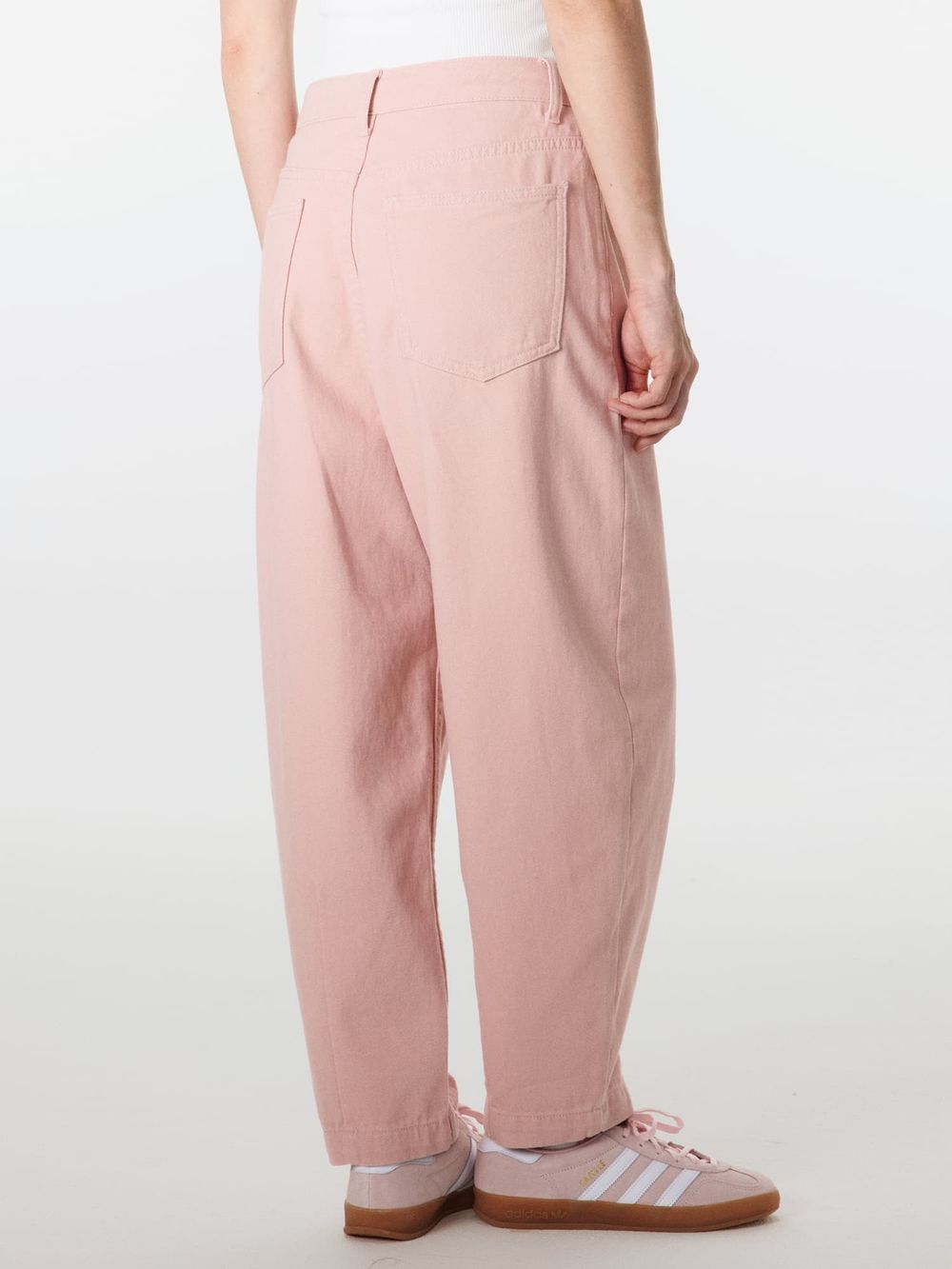 Джинсы баррел "Розовые" женские