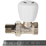 Клапан ручной регулирующий прямой ROMMER - 1/2" (ВР/НР-американка, PN10, Tmax 110°C)