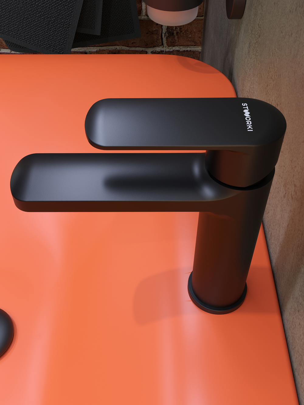 Смеситель для раковины STWORKI Хадстен S17010BK матовый черный