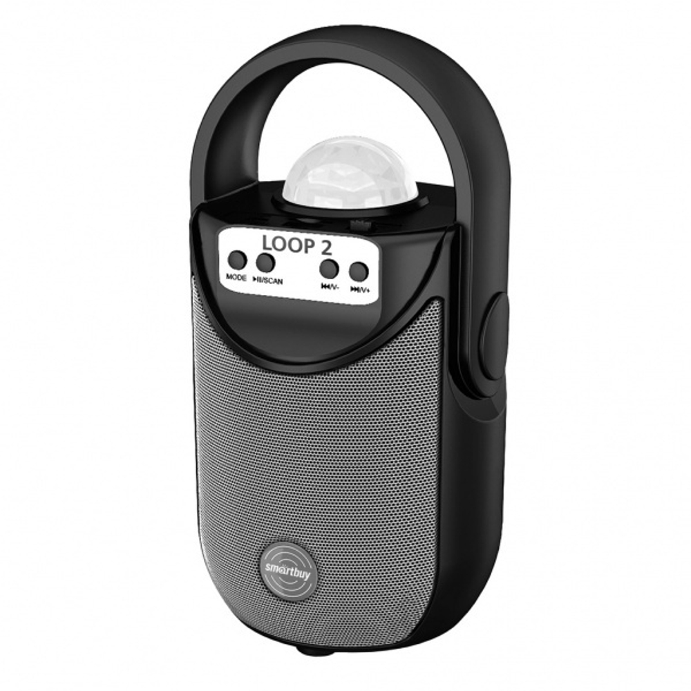 Акустическая система SmartBuy LOOP 2, 5Вт, Bluetooth, MP3, FM-радио, черная