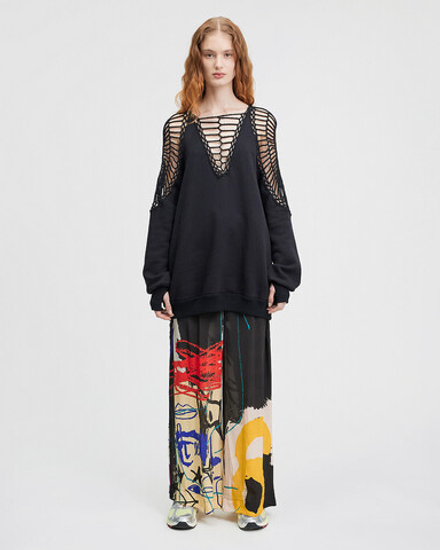 Mes Demoiselles Артистичные легкие штаны с принтом