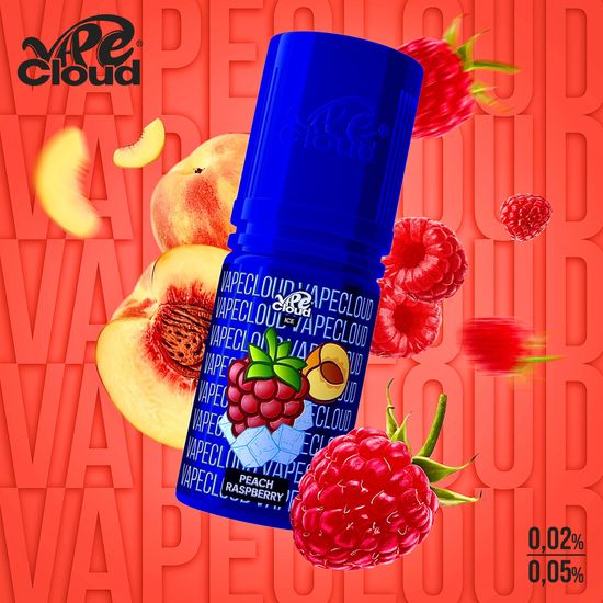VAPE CLOUD Raspberry Peach Ice - Персик, Малина, лед 0.02 %