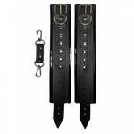 Наручники из эко-кожи черные