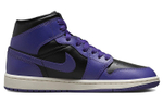 Кроссовки Jordan Air Jordan 1 Mid "Purple Black" (Женская размерная сетка)