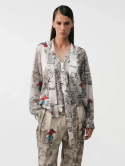 Блуза с лентами OLA OLA