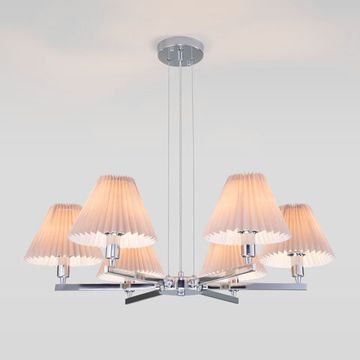 Люстра подвесная 60136/6 хром/серый Peony Eurosvet