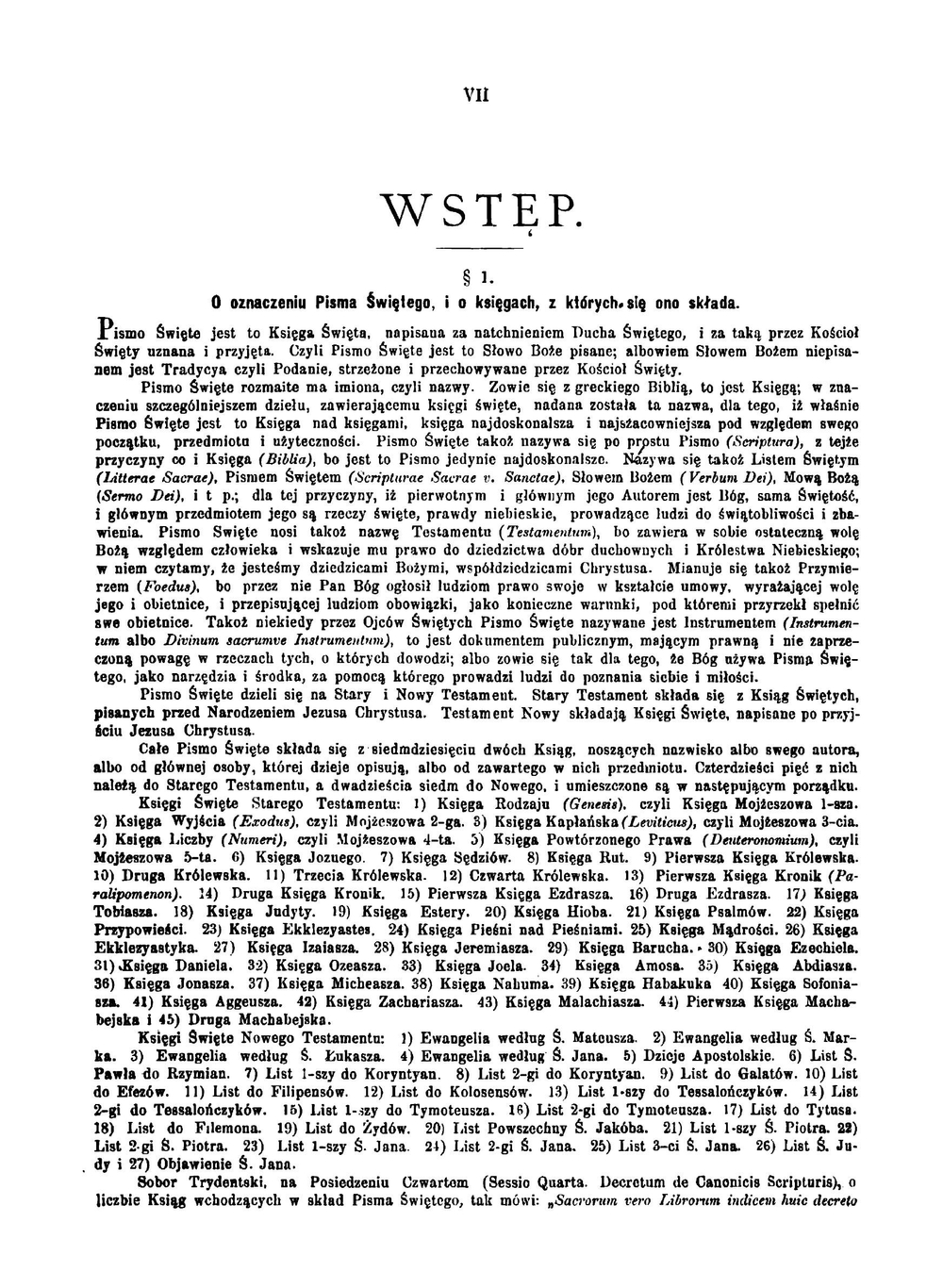Biblia łacińsko-polska: czyli, Pismo Święte Starego i Nowego testamentu. Tom 1 | Jakub Wujek