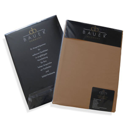 Простыня 220х270 Curt Bauer Uni Mako Satin коричневая