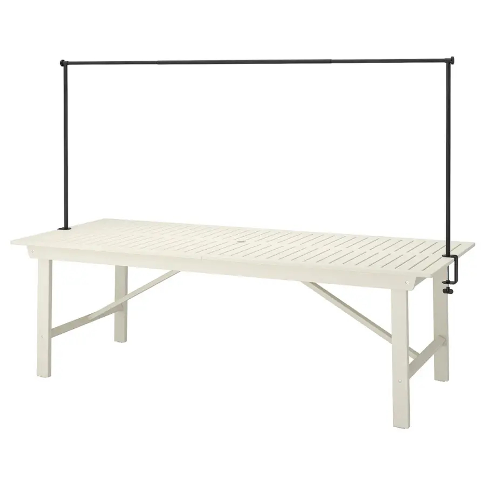 Стол с декоративной рейкой - IKEA BONDHOLMEN/HELGEÖ/HELGEO/БОНДХОЛЬМЕН/ХЕЛЬГЕЁ ИКЕА, 74х235х90 см, белый