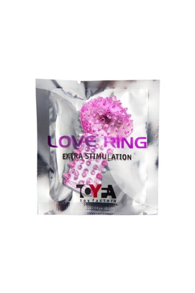 Вибронасадка на палец с шипами розовая 6 см