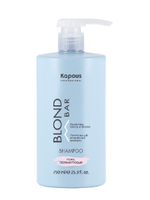 Kapous Professional Blond Bar Шампунь оттеночный, Розовый, питательный, для оттенков блонд, 750 мл