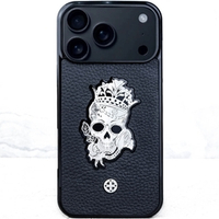 Princess Calavera Black Leather