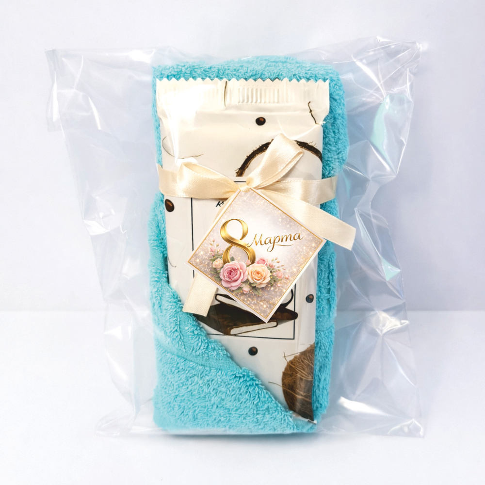 Набор полотенце + шоколадка