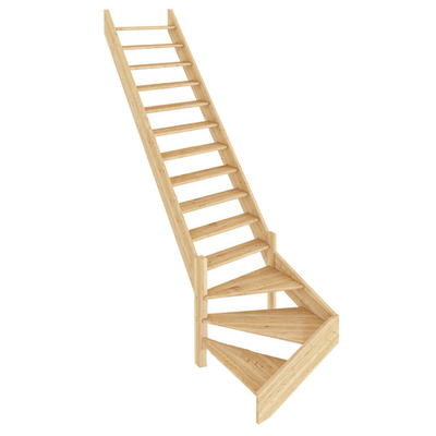 Лестница на второй этаж ЛС-14м Левая (без поручня)