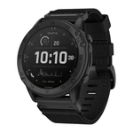 Спортивные часы Garmin tactix Delta Solar Edition Ballistics, чёрный нейлоновый ремешок, чёрный силиконовый ремешок Безель из стали с DLC-покрытием, дисплей Solar со стеклом Power Sapphire. Нейлоновый ремешок и силиконовый ремешок с классическими застёжка