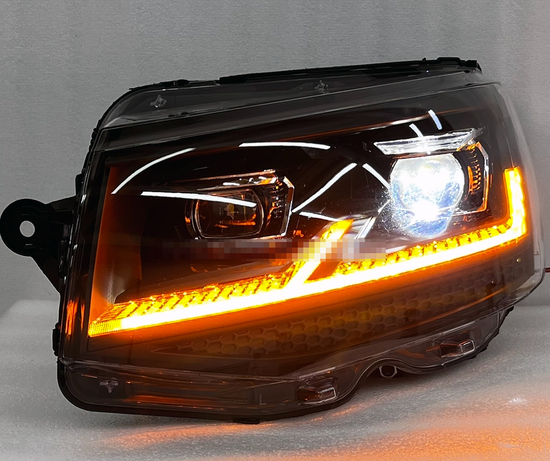 Передние светодиодные фары Фольксваген T6 2015-2019 V1 type [Комплект Л+П; ходовые огни; FULL LED]