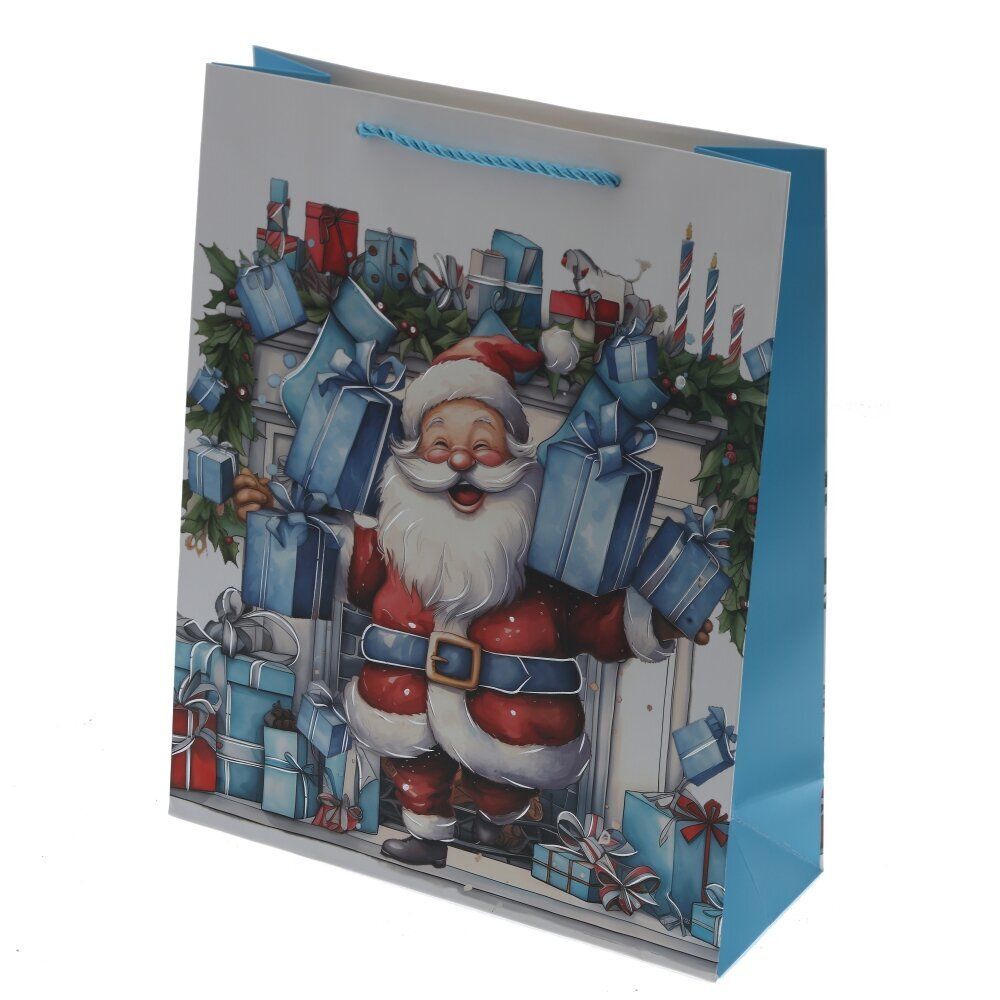 GAEM Пакет подарочный (бумага 210г/м2, блок 12шт), L26 W10 H32 см, 4в.