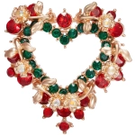 Брошь «Gold Podarok - Огненное Сердце»