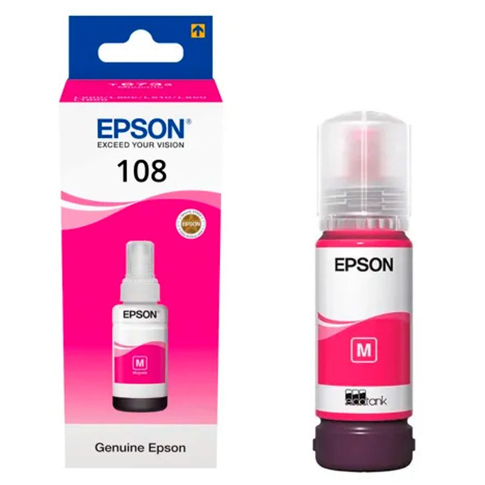 Контейнер с чернилами EPSON 108 (C13T09C34A) для L8050/L18050 пурпурный