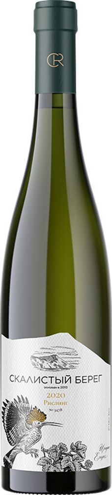 Вино белое сухое Скалистый берег Рислинг, 0,75 л