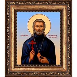 Александр Цицеронов (Рязанский) священномученик пресвитер. Икона на холсте.