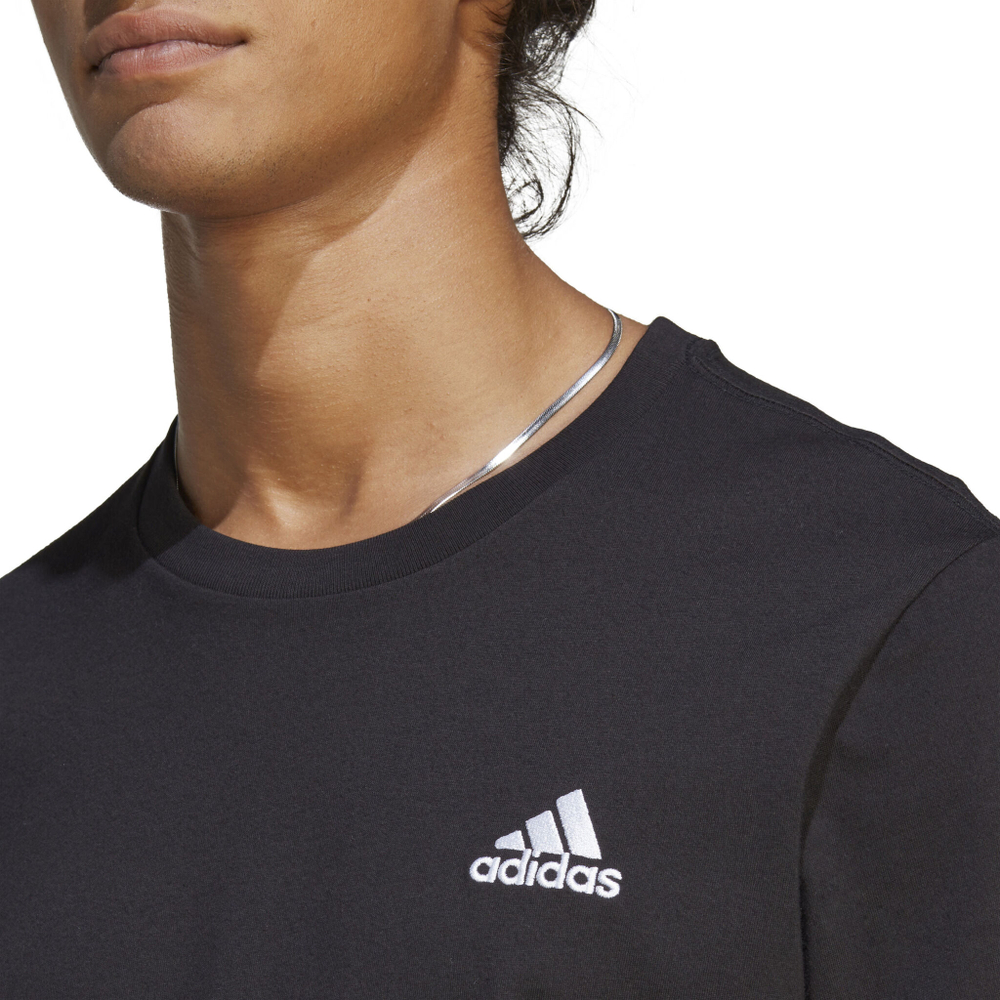 Мужское теннисное поло adidas Essentials Single Jersey Embroidered Small Logo T-Shirt Men - Black, Beige