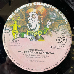 Винтажная виниловая пластинка LP Van Der Graaf Generator Rock Heavies (Германия 1980)
