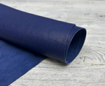 Натуральная кожа козы насыщенного синего цвета артикул Poncho