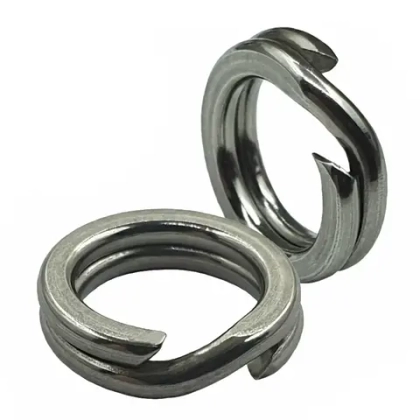 Кольцо заводное Vido Craft Flat Double Ring, Черный никель (10шт/уп)