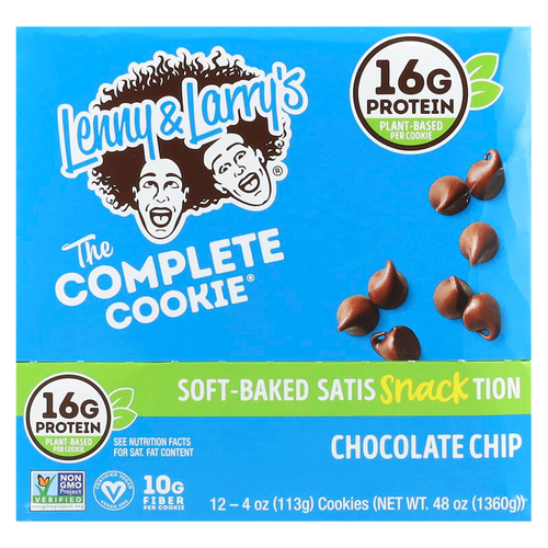 Lenny & Larry's, The COMPLETE Cookie, шоколадная крошка, 12 печений, 113 г (4 унции)