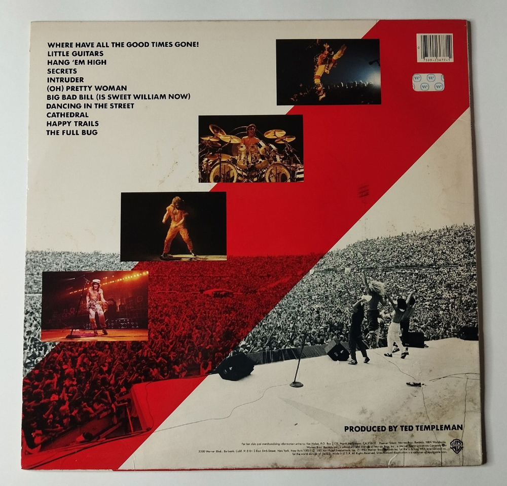 Винтажная виниловая пластинка LP Van Halen Diver Down (USA 1982)