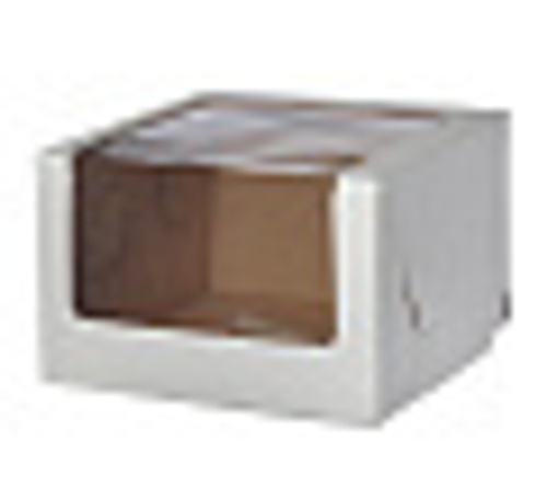 Коробка 23*23*15 с панорамным окном МИКРОГОФРОКАРТОН