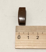 Заглушка нижнего утяжелителя-отвеса стального, цвет орех