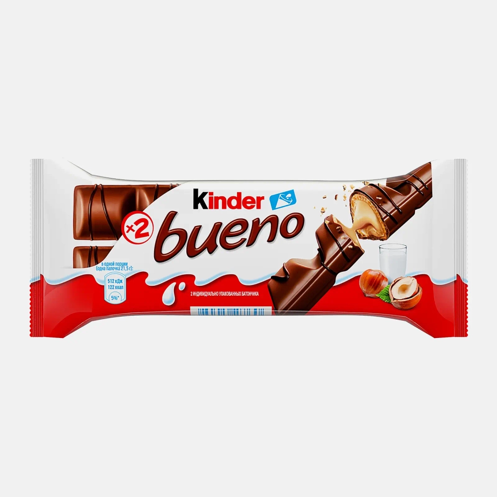 Вафли Kinder Bueno 43г