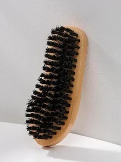 Щётка для одежды деревянная SAVANNA, 13×5×3 см, 130 пучков, искусственный ворс