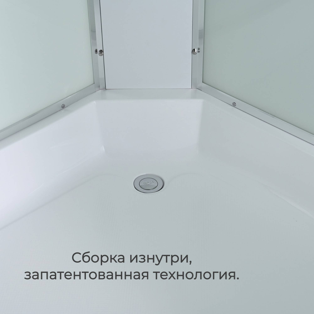Душевая кабина EM3912RNT без крыши прозрачная