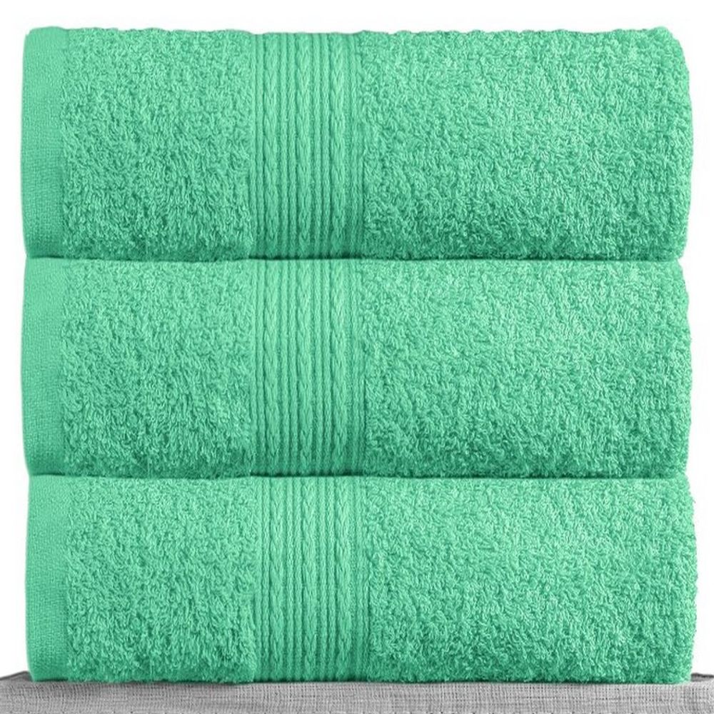 Полотенце махровое "АВТ. СВЕТЛО-ЗЕЛЁНОЕ" BAYRAMALY, 100% хлопок, Туркмения.