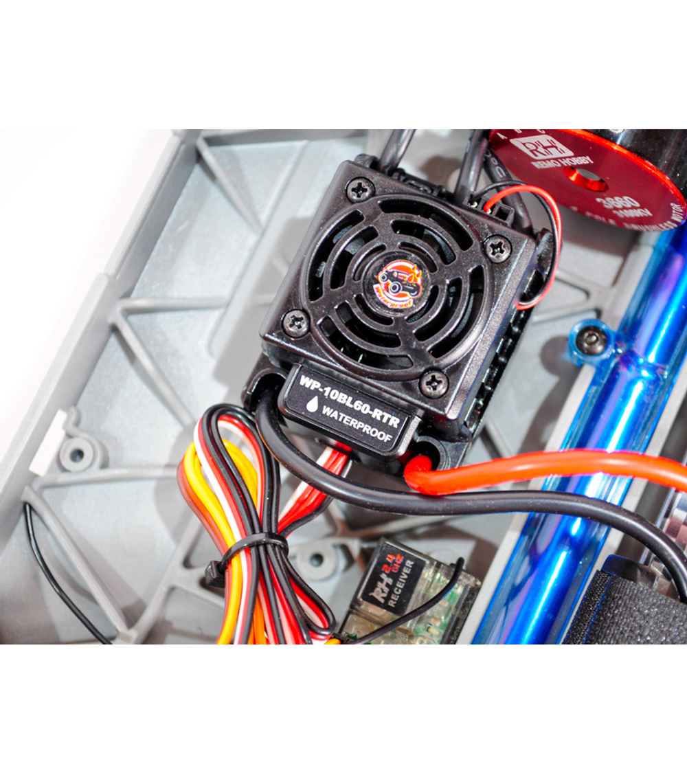Радиоуправляемый монстр Remo Hobby Dinosaurs Master Brushless UPGRADE PLUS (синий) 4WD 2.4G 1/8 RTR