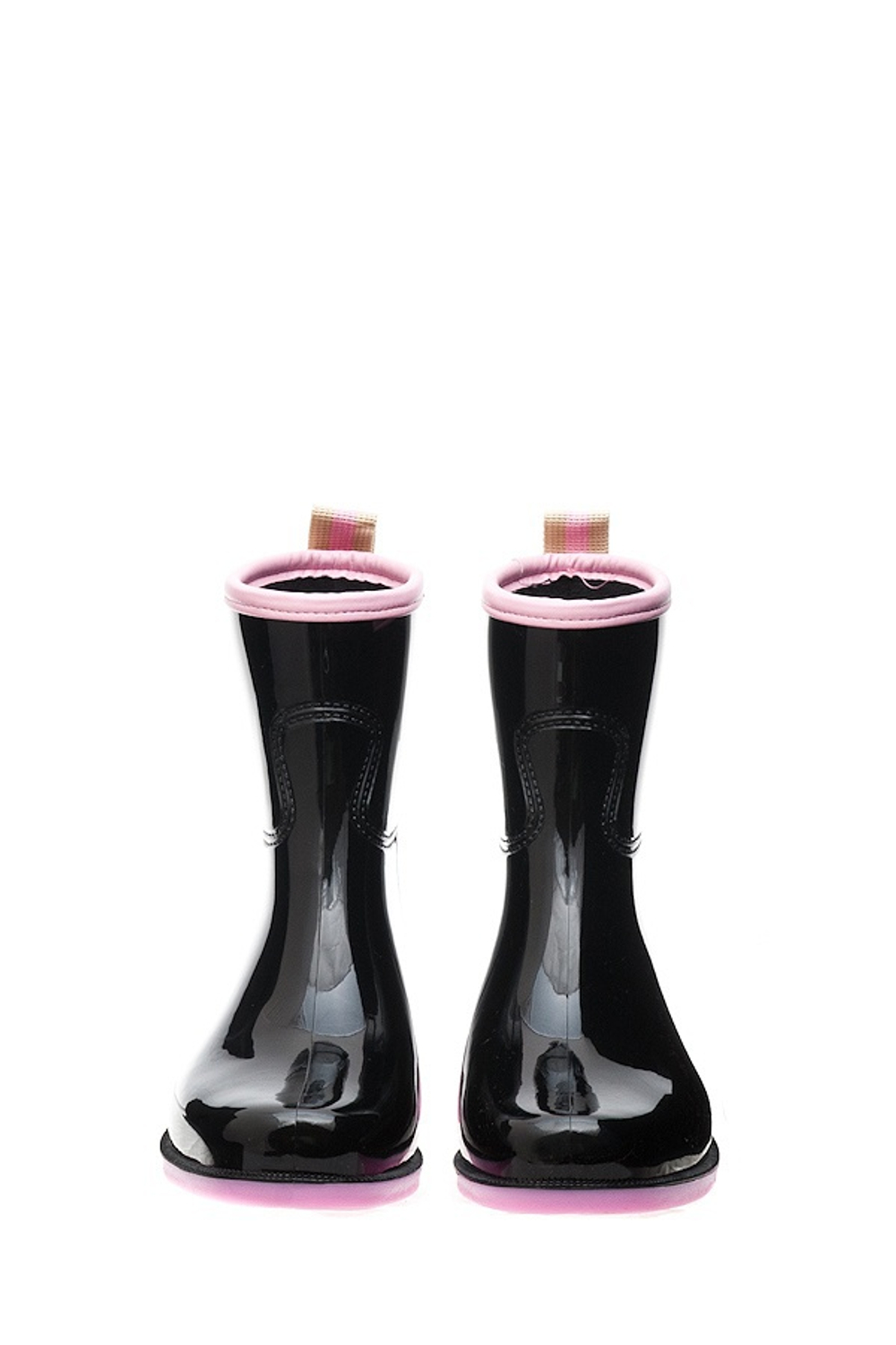 Сапоги BoomBoots Black&Pink Flat (с утеплителем)