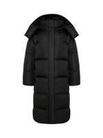 ПРЕДЗАКАЗ MAXI пуховик с объемным капюшоном,BLACK 🌌🌌🌌