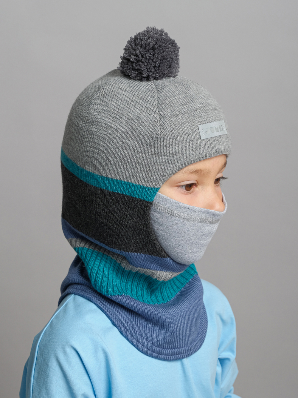 Шлем зимний вязаный (Море) ГУФ